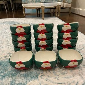 New Santa bowls lot of 13